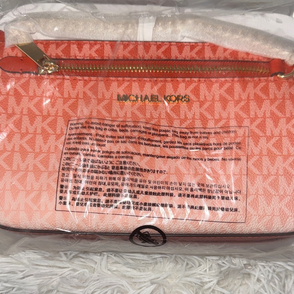 Michael Kors Orange Clutch